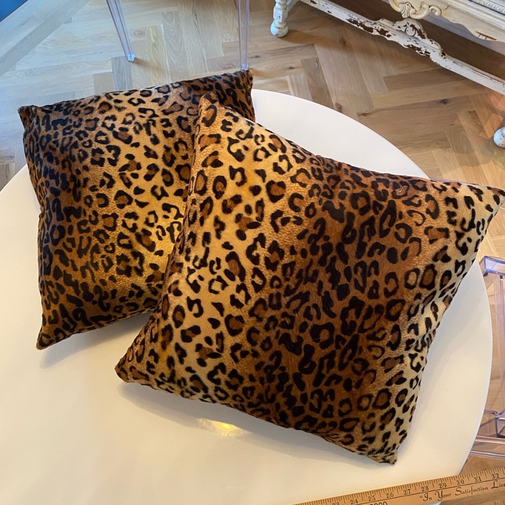 Leopard Print Throw Pillows